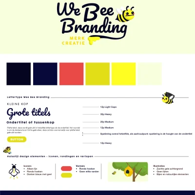 Voorbeeld voor een huisstijl.