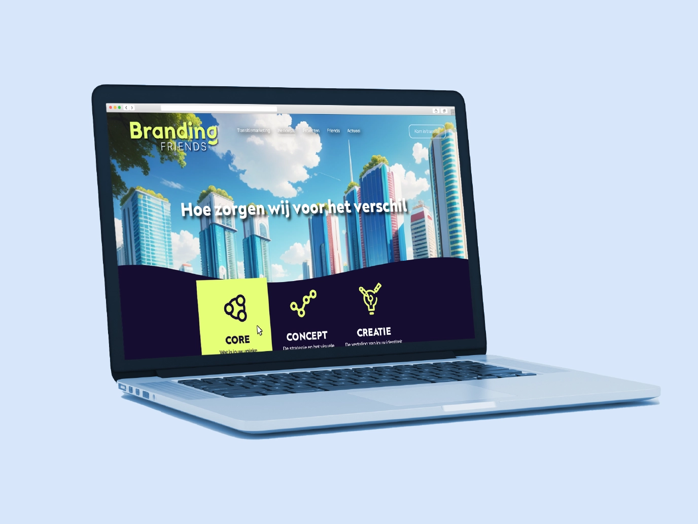 Website Branding Friends