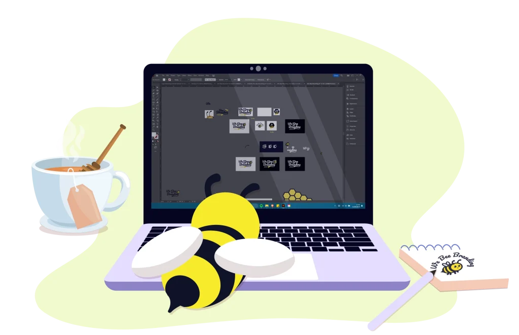 Logo design illustratie