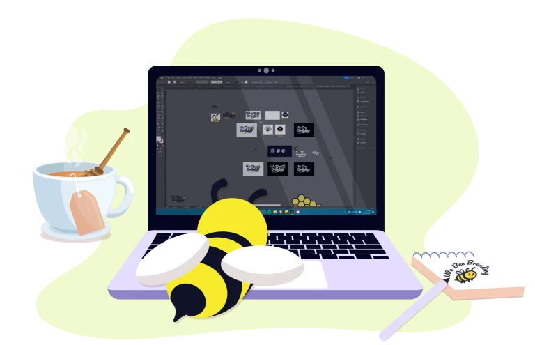 Logo design illustratie