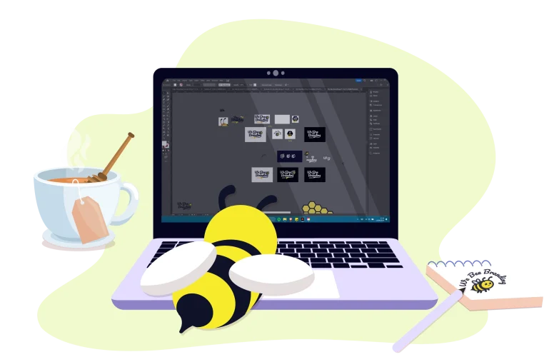 Logo design illustratie