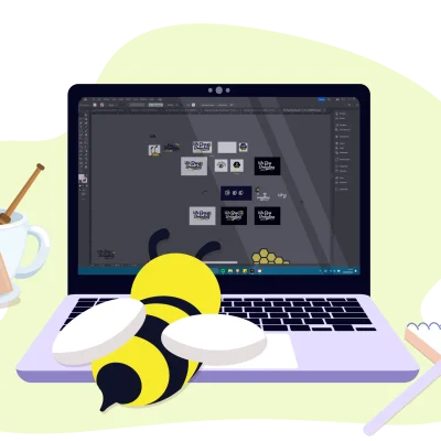 Logo design illustratie